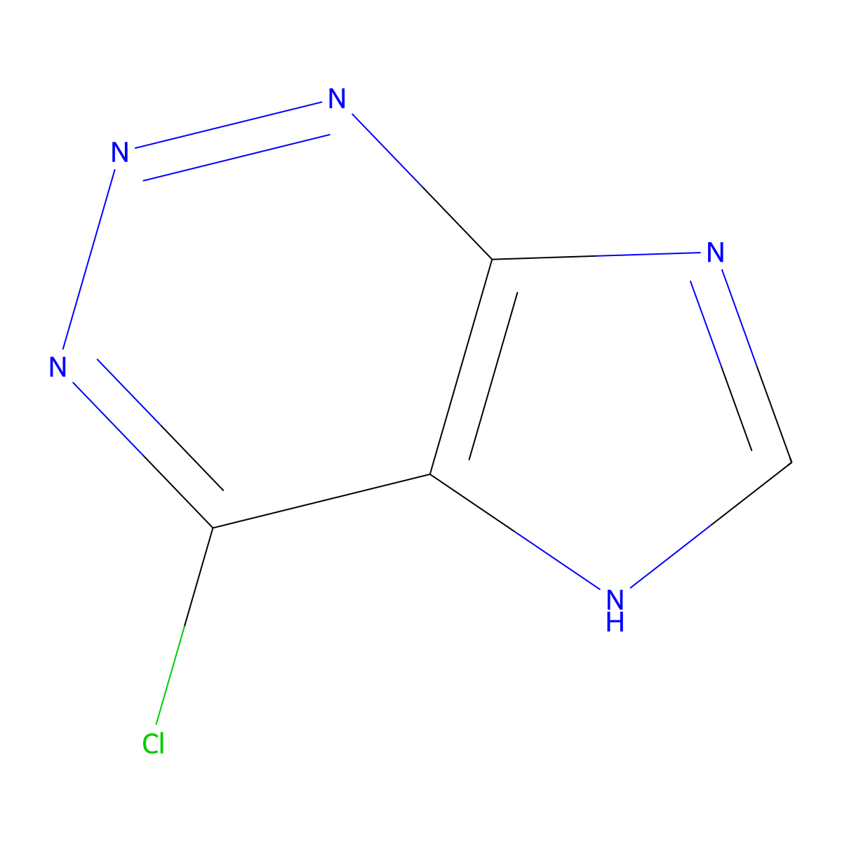 1H-Imidazo[4,5-d]-1,2,3-triazine, 4-chloro- molecular structure, CAS 52773-49-6