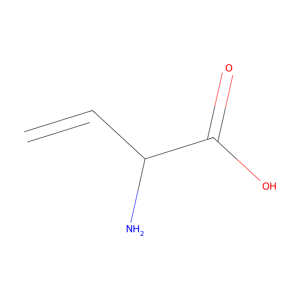 2-Aminobut-3-enoic acid molecular structure, CAS 52773-87-2