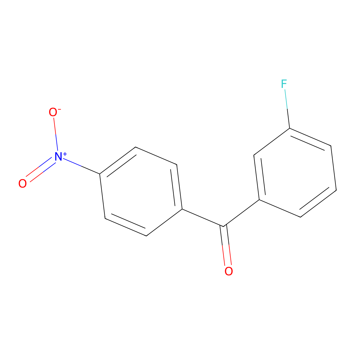 3-Fluoro-4'-nitrobenzophenone molecular structure, CAS 527744-61-2