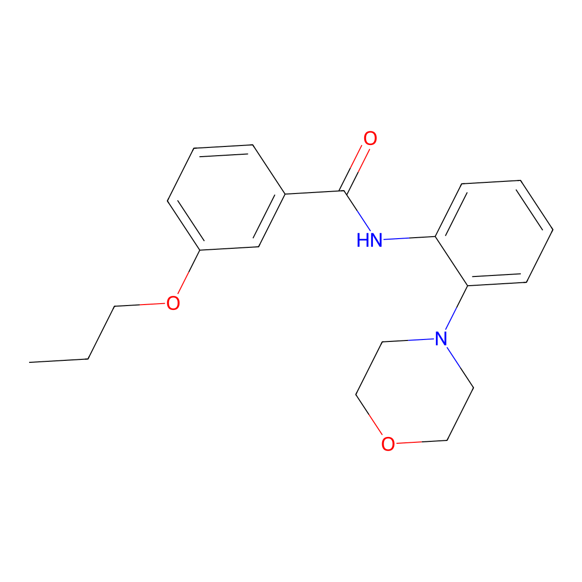 N-(2-morpholin-4-ylphenyl)-3-propoxybenzamide molecular structure, CAS 527745-65-9