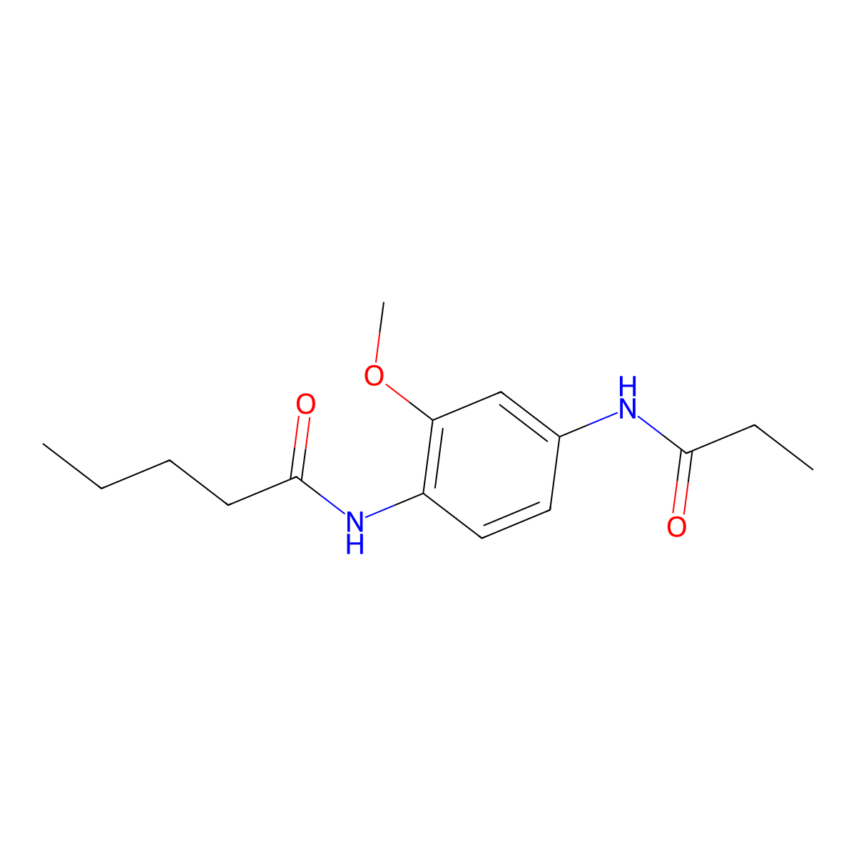 N-[2-methoxy-4-(propanoylamino)phenyl]pentanamide molecular structure, CAS 527750-08-9