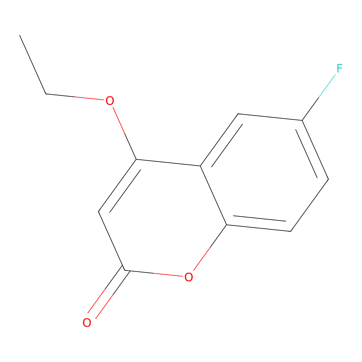 4-Ethoxy-6-fluorocoumarin molecular structure, CAS 527751-30-0