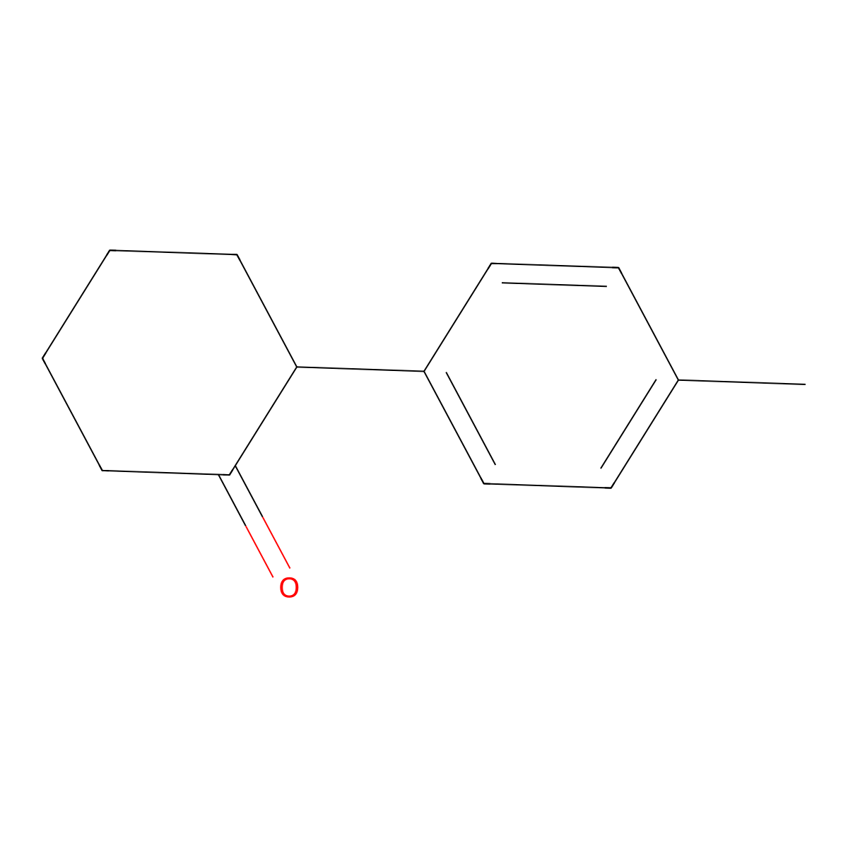 2-(4-Methylphenyl)cyclohexanone molecular structure, CAS 52776-14-4