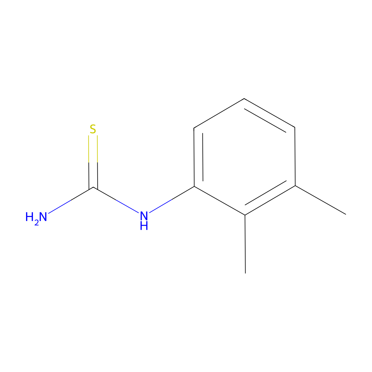 (2,3-Dimethylphenyl)thiourea molecular structure, CAS 52777-01-2