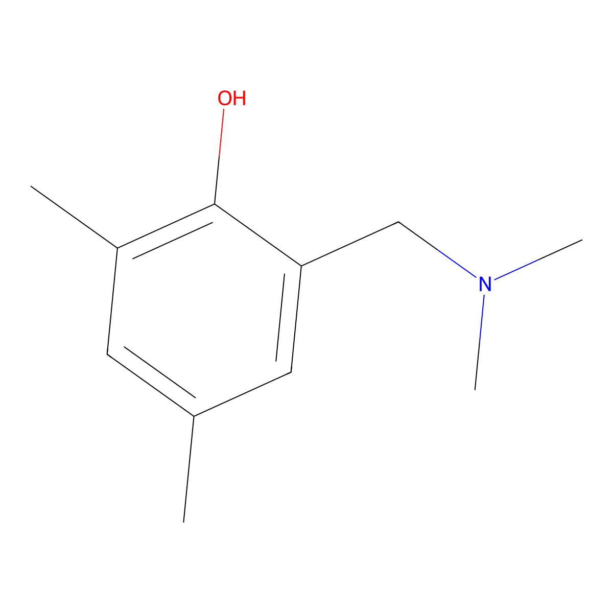 2-[(Dimethylamino)methyl]-4,6-dimethylphenol molecular structure, CAS 52777-93-2