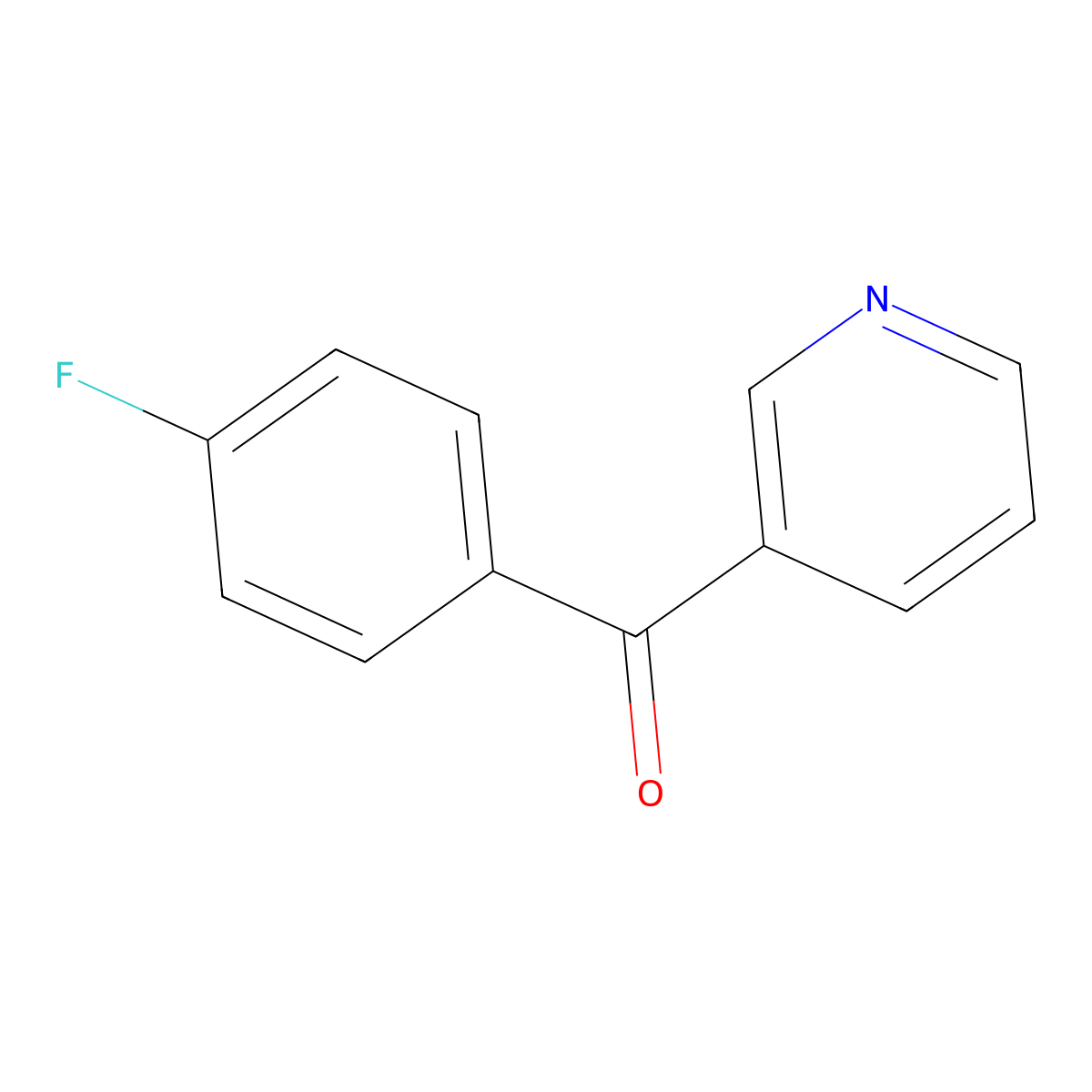(4-Fluorophenyl)(pyridin-3-yl)methanone molecular structure, CAS 52779-56-3