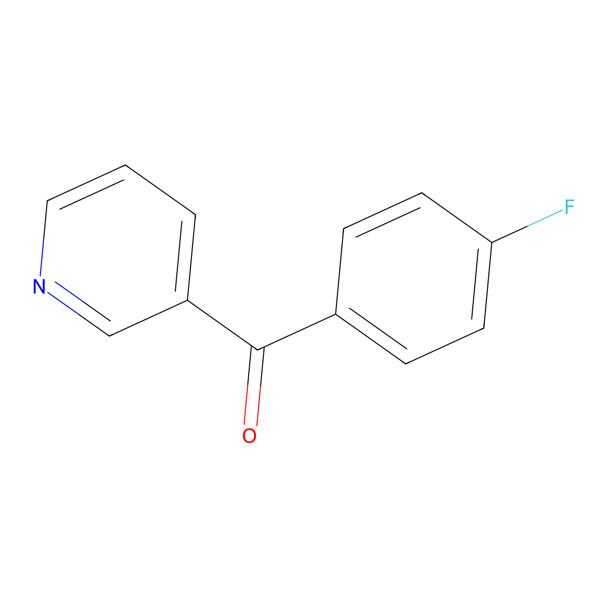 (4-Fluorophenyl)(pyridin-3-yl)methanone molecular structure, CAS 52779-56-3