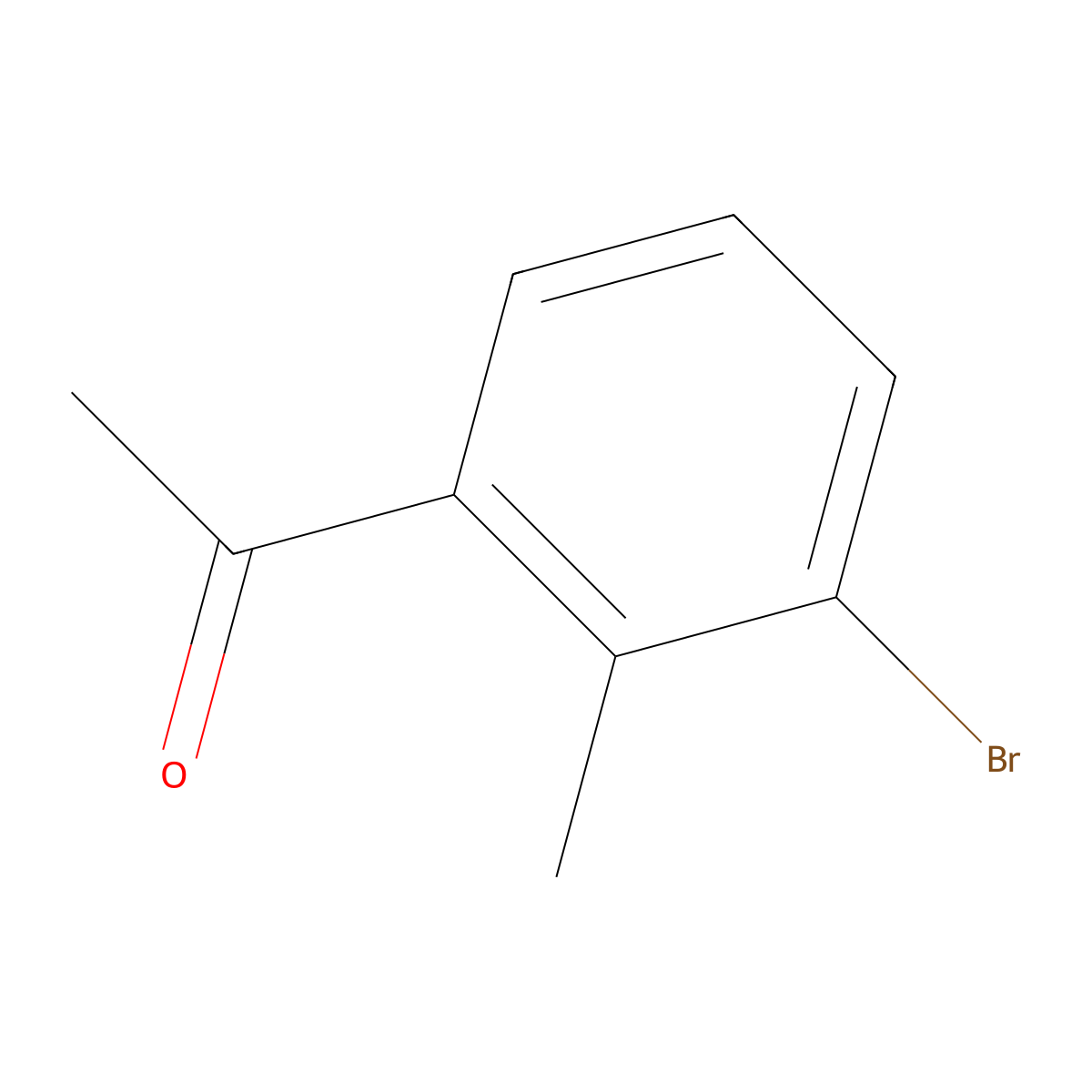 1-(3-Bromo-2-methylphenyl)ethanone molecular structure, CAS 52779-76-7
