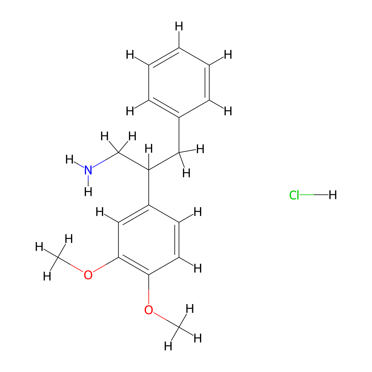 2-(3,4-Dimethoxyphenyl)-3-phenylpropan-1-amine hydrochloride molecular structure, CAS 5278-63-7