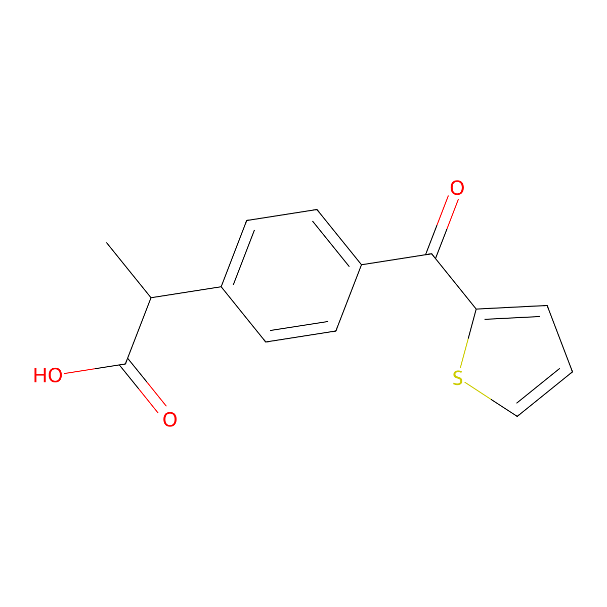 (R)-Suprofen molecular structure, CAS 52780-13-9