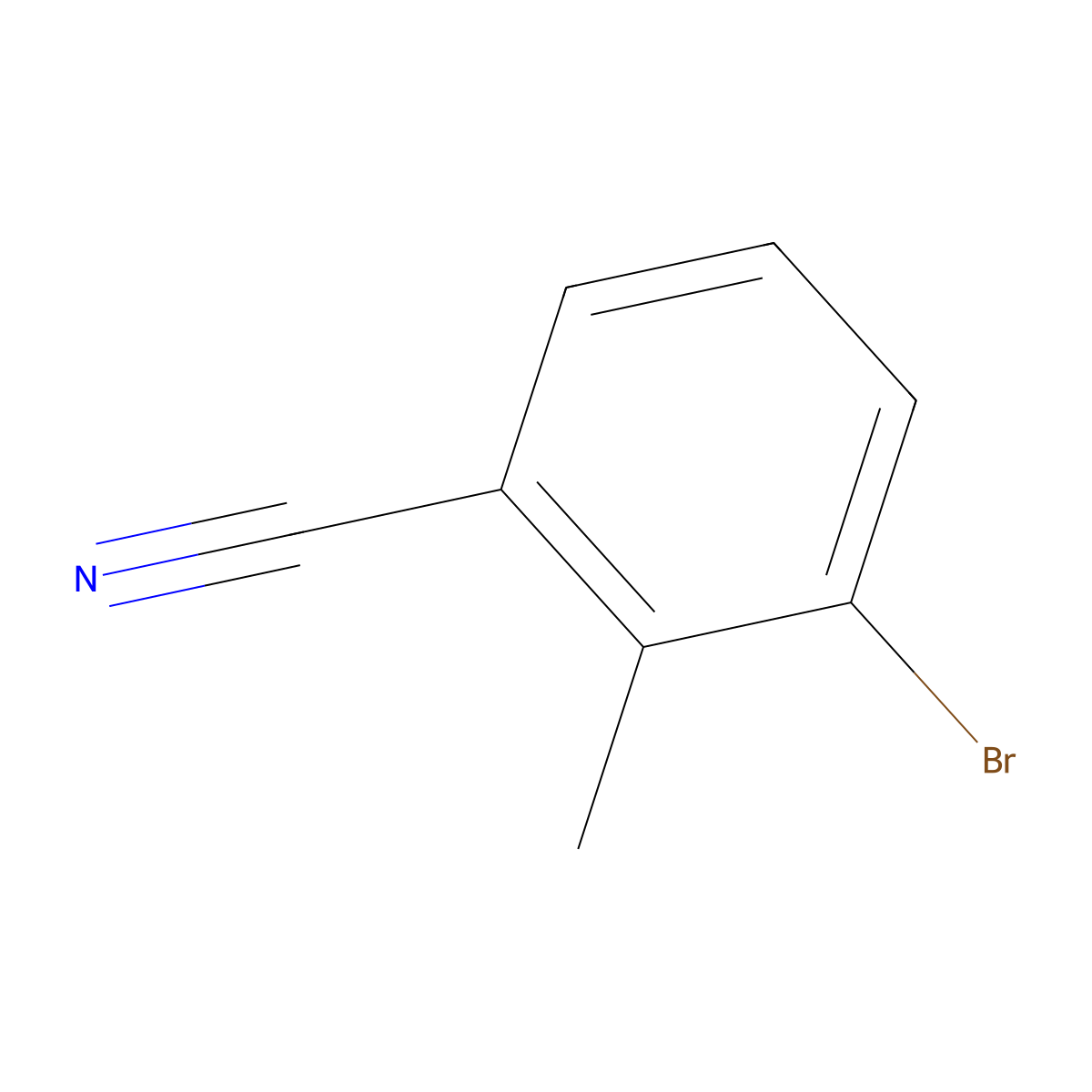 3-Bromo-2-methylbenzonitrile molecular structure, CAS 52780-15-1