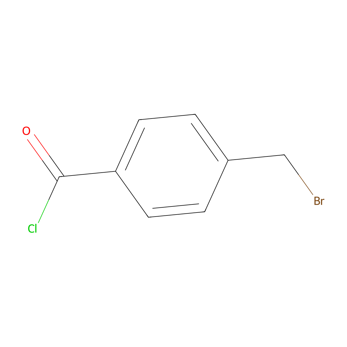 4-Bromomethyl-benzoyl chloride molecular structure, CAS 52780-16-2