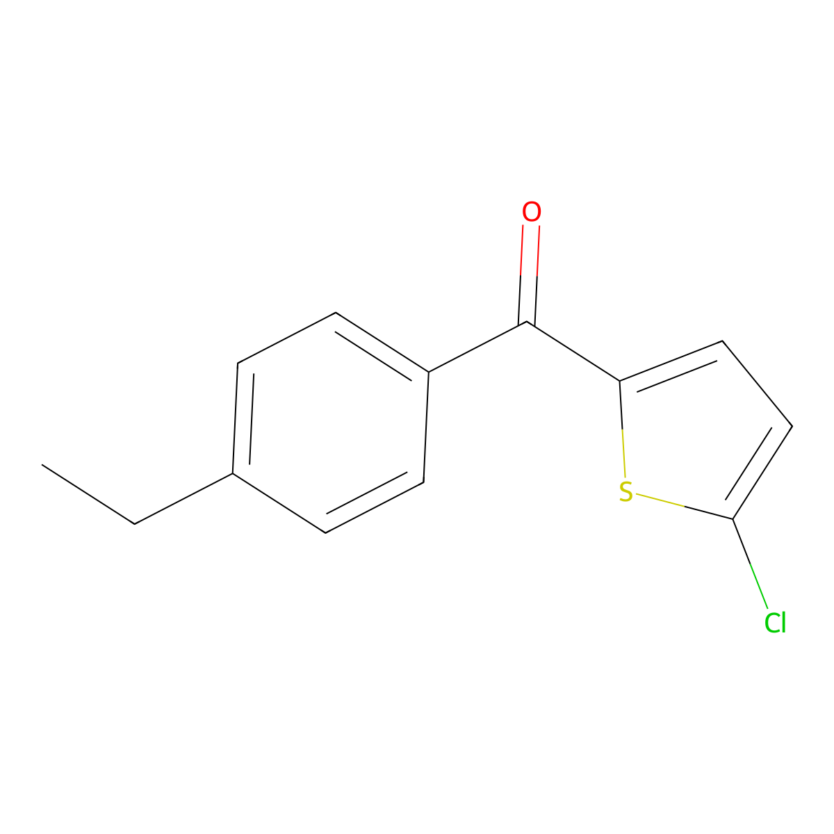(5-Chloro-2-thienyl)(4-ethylphenyl)methanone molecular structure, CAS 52780-17-3