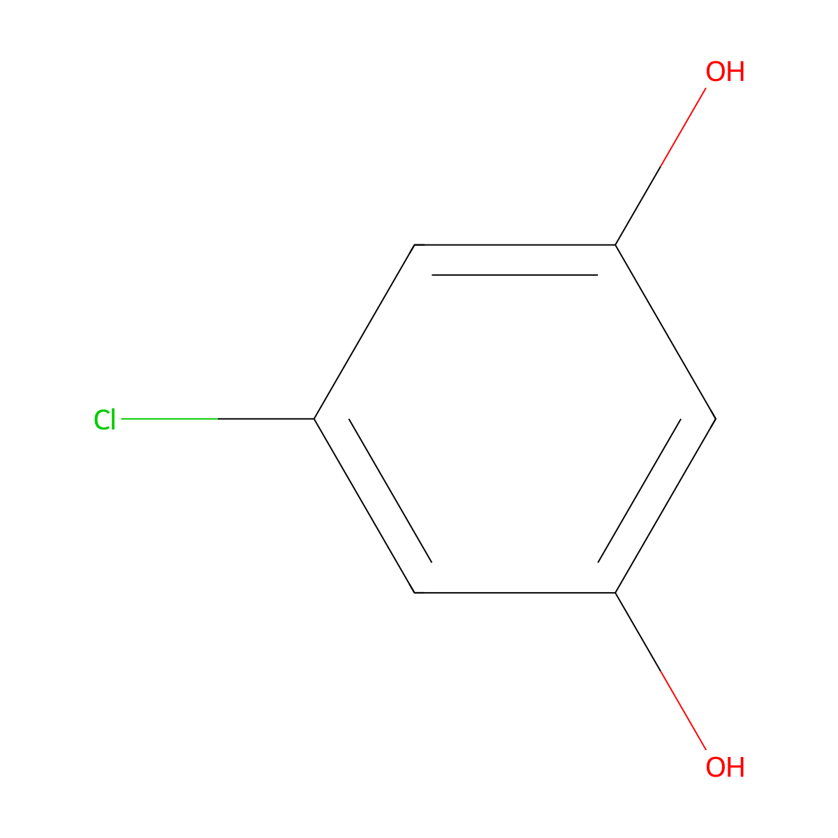 1,3-Benzenediol, 5-chloro- molecular structure, CAS 52780-23-1