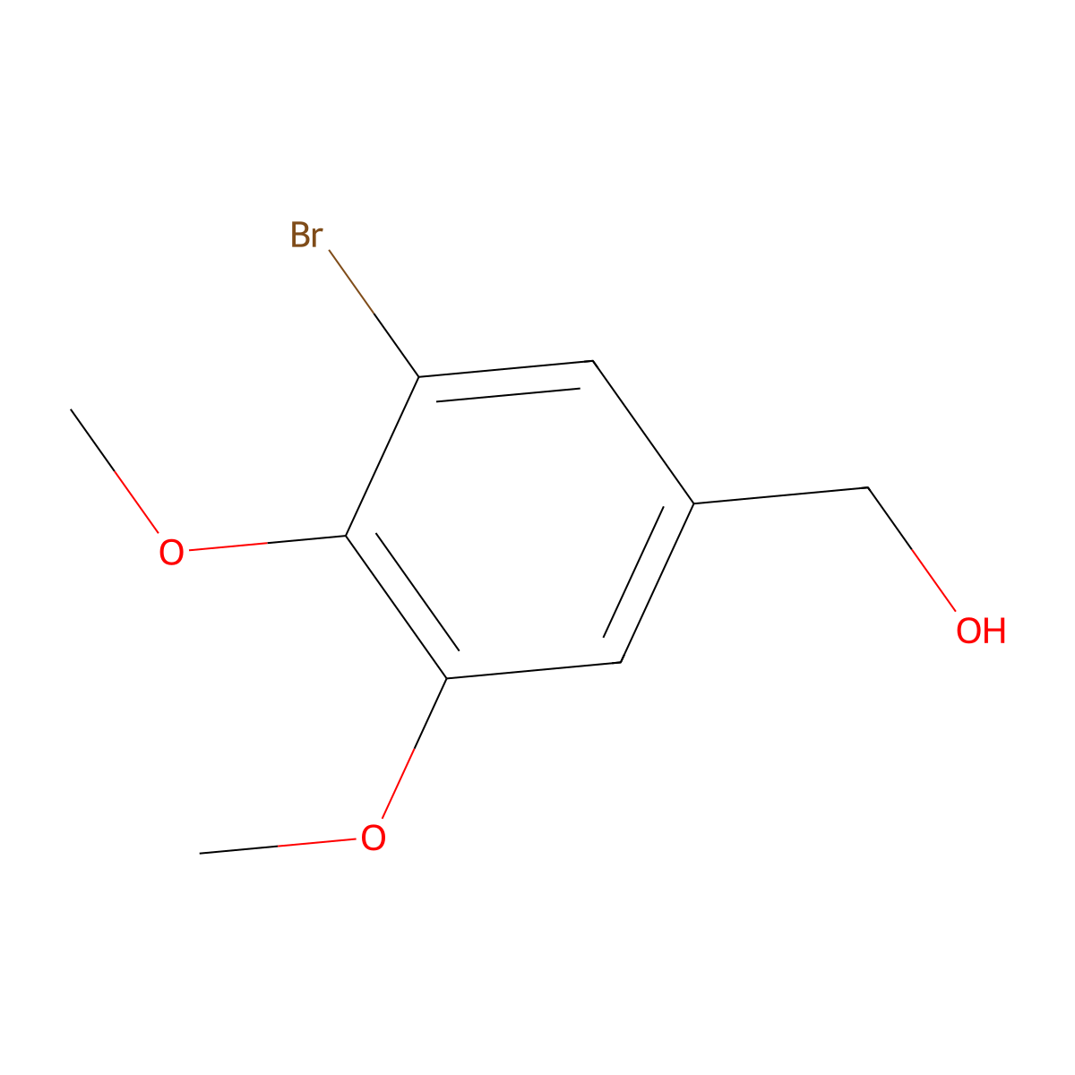 (3-Bromo-4,5-Dimethoxyphenyl)Methanol molecular structure, CAS 52783-74-1