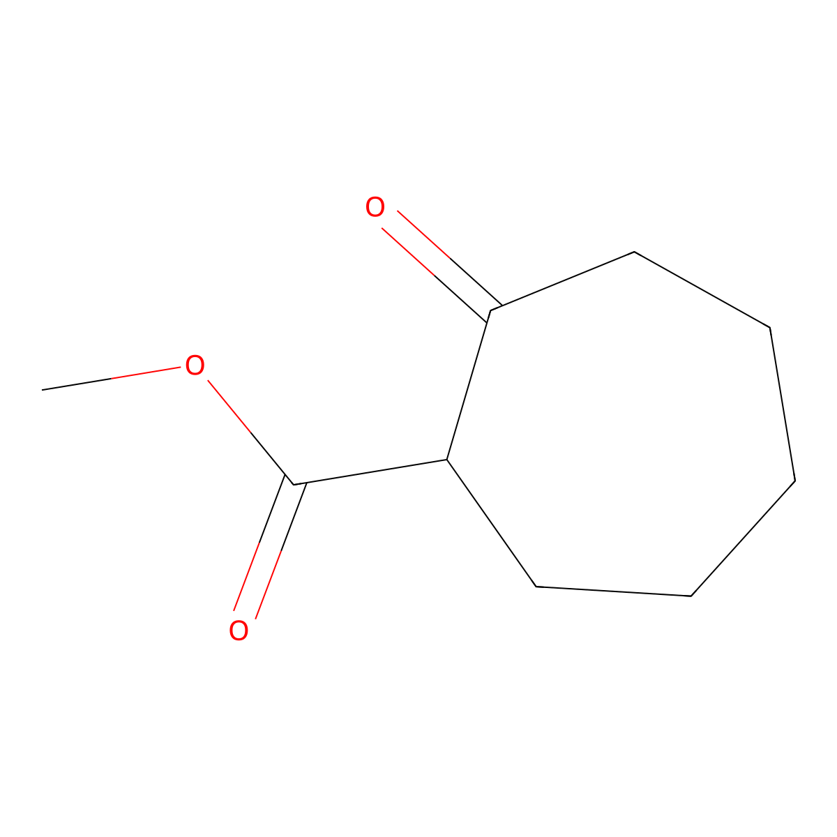 Methyl 2-oxocycloheptane-1-carboxylate molecular structure, CAS 52784-32-4
