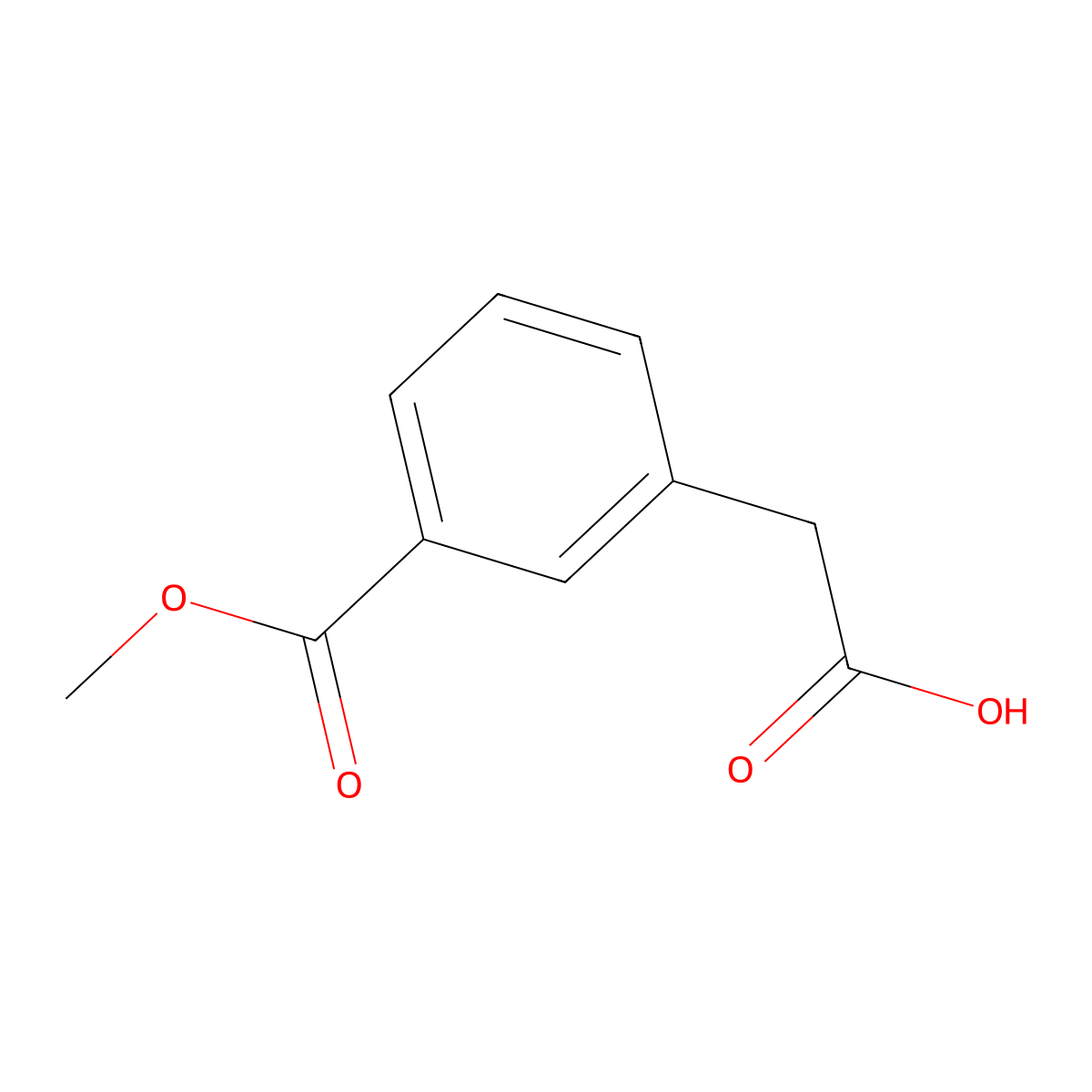 2-[3-(Methoxycarbonyl)phenyl]acetic acid molecular structure, CAS 52787-19-6
