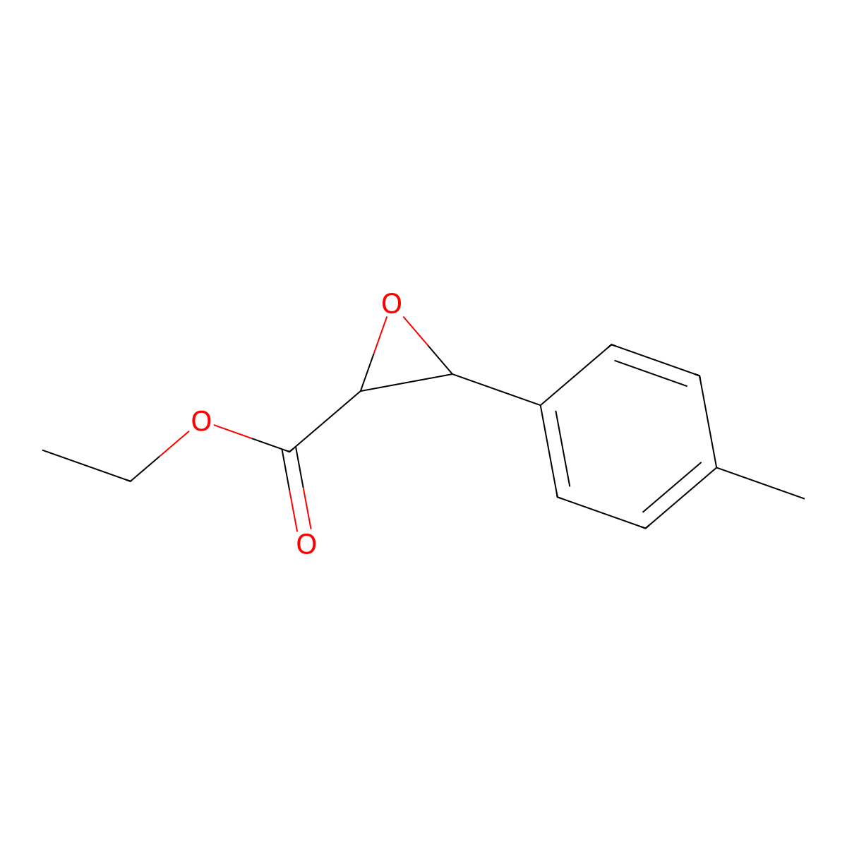 Ethyl 3-(4-methylphenyl)-2-oxiranecarboxylate molecular structure, CAS 52788-71-3