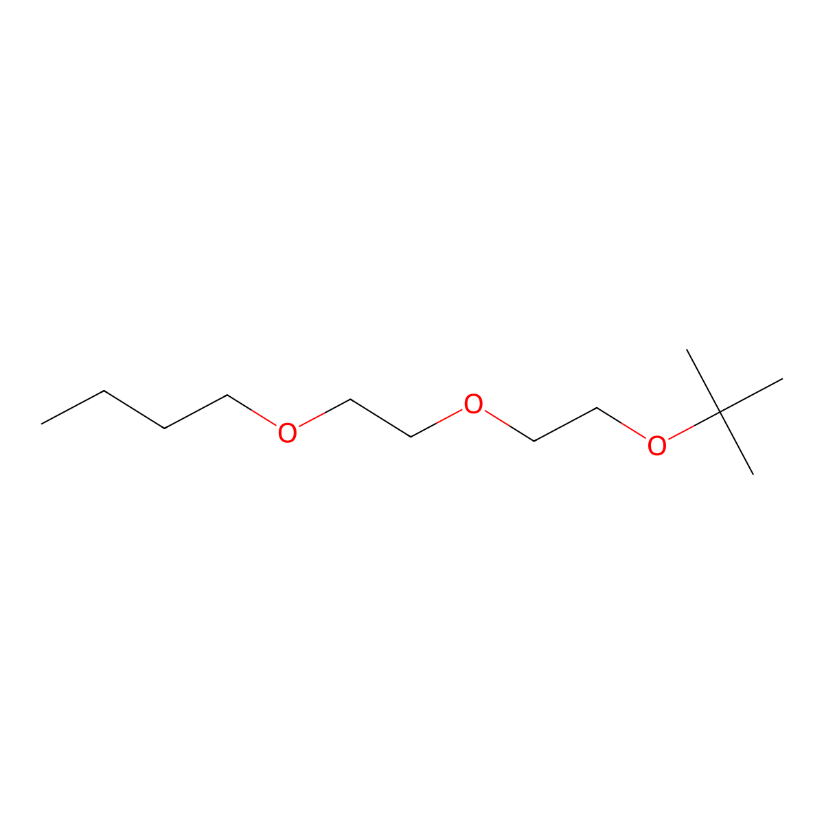 Butane, 1-(2-(2-(1,1-dimethylethoxy)ethoxy)ethoxy)- molecular structure, CAS 52788-78-0