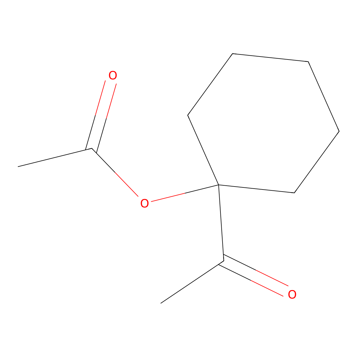 Methyl 1-acetoxycyclohexyl ketone molecular structure, CAS 52789-73-8