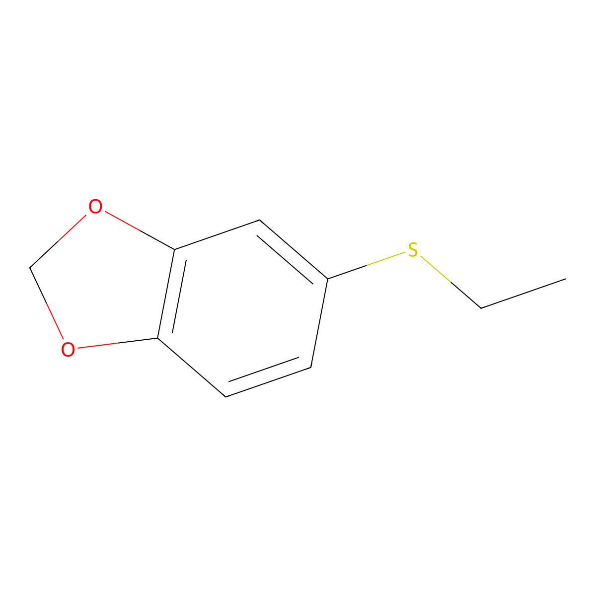 5-(Ethylthio)benzo[d][1,3]dioxole molecular structure, CAS 5279-34-5