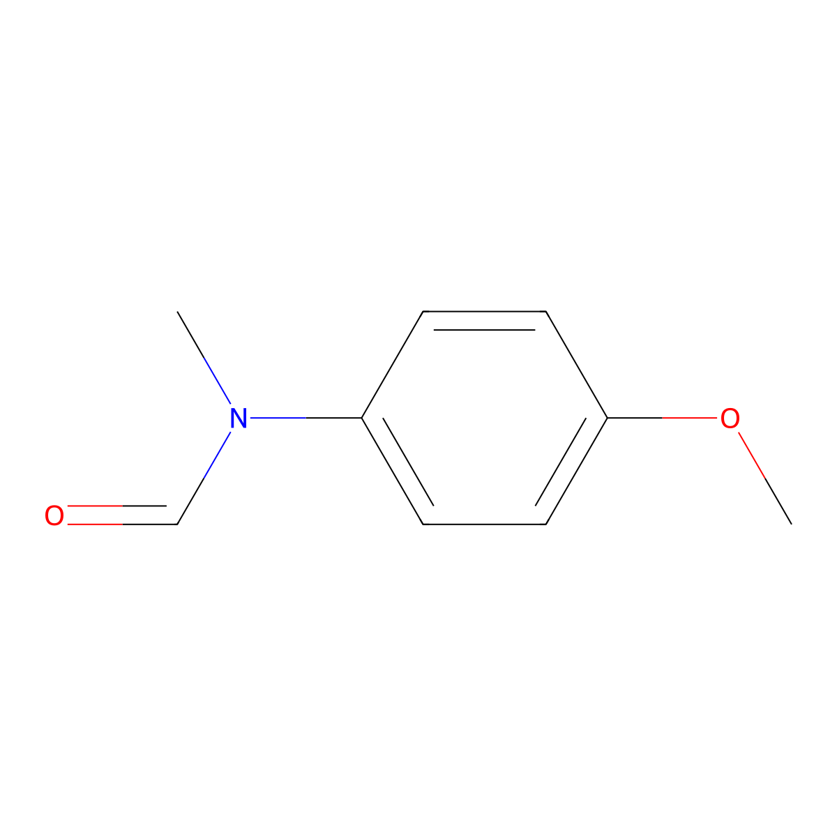 4'-Methoxy-N-methylformanilide molecular structure, CAS 5279-51-6