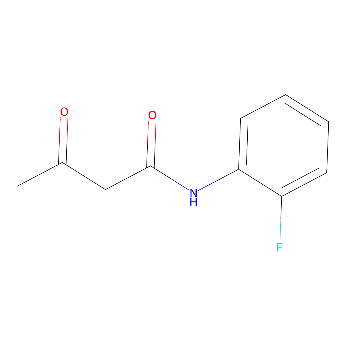 N-(2-Fluorophenyl)-3-oxobutyramide molecular structure, CAS 5279-85-6