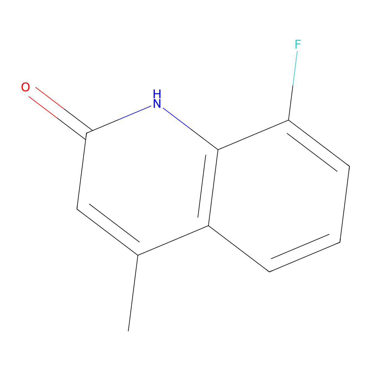 8-Fluoro-4-methyl-1H-quinolin-2-one molecular structure, CAS 5279-86-7