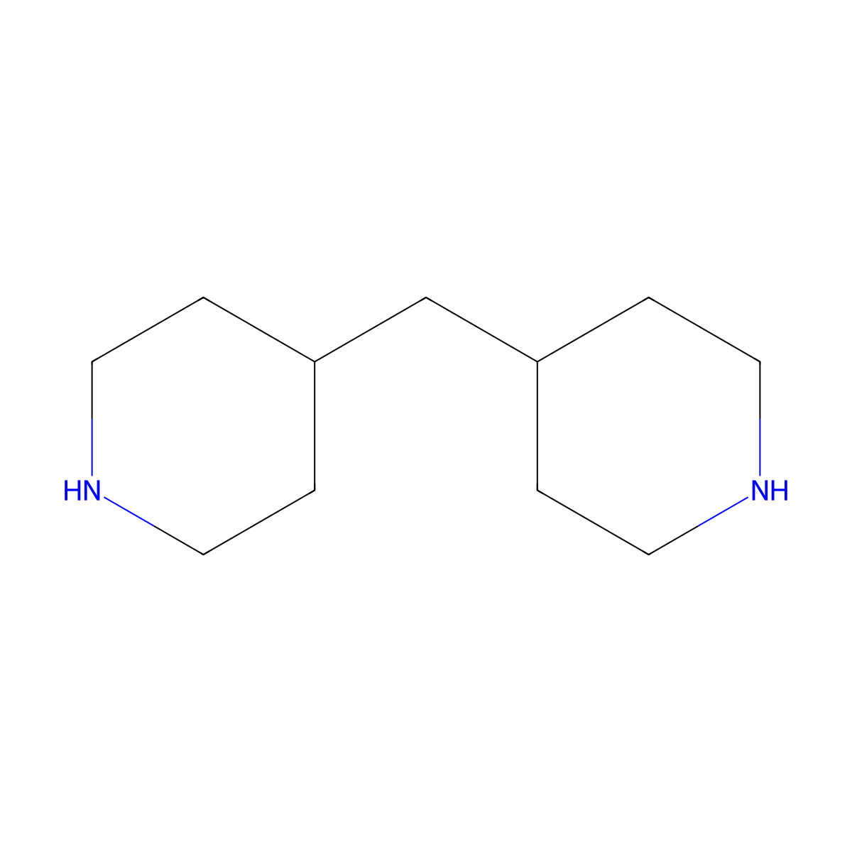 4-[(Piperidin-4-yl)methyl]piperidine molecular structure, CAS 52791-19-2