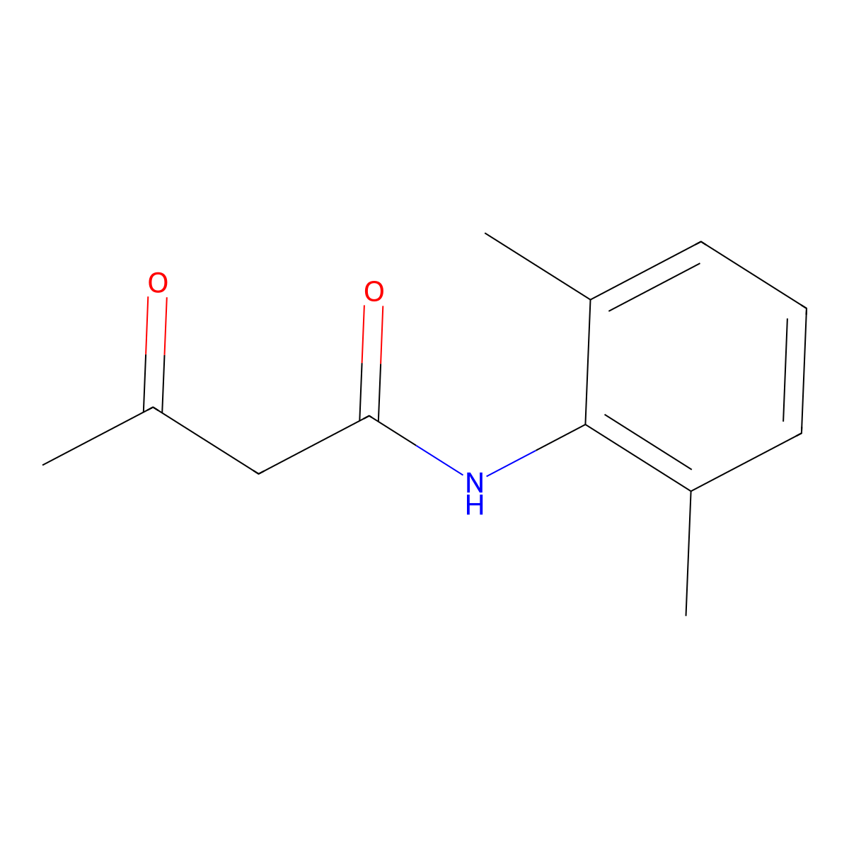 2',6'-Acetoacetoxylidide molecular structure, CAS 52793-02-9