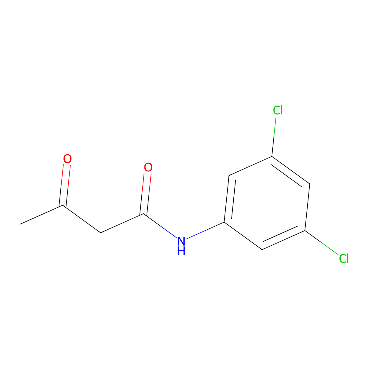 N-(3,5-dichlorophenyl)-3-oxobutanamide molecular structure, CAS 52793-04-1