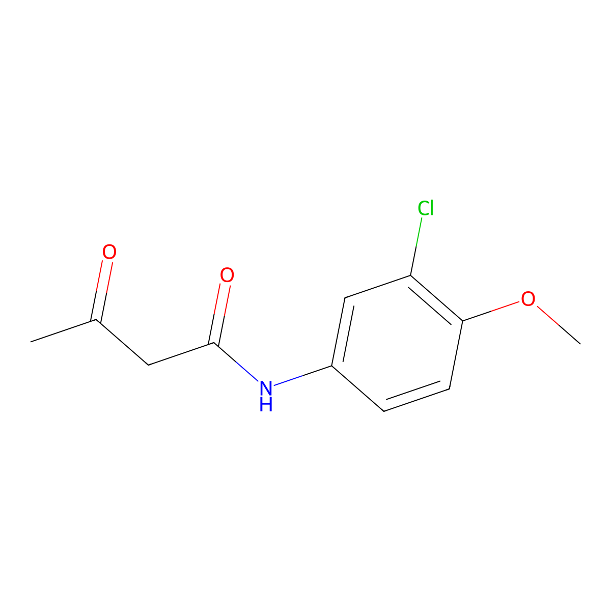 N-(3-chloro-4-methoxyphenyl)-3-oxobutanamide molecular structure, CAS 52793-05-2