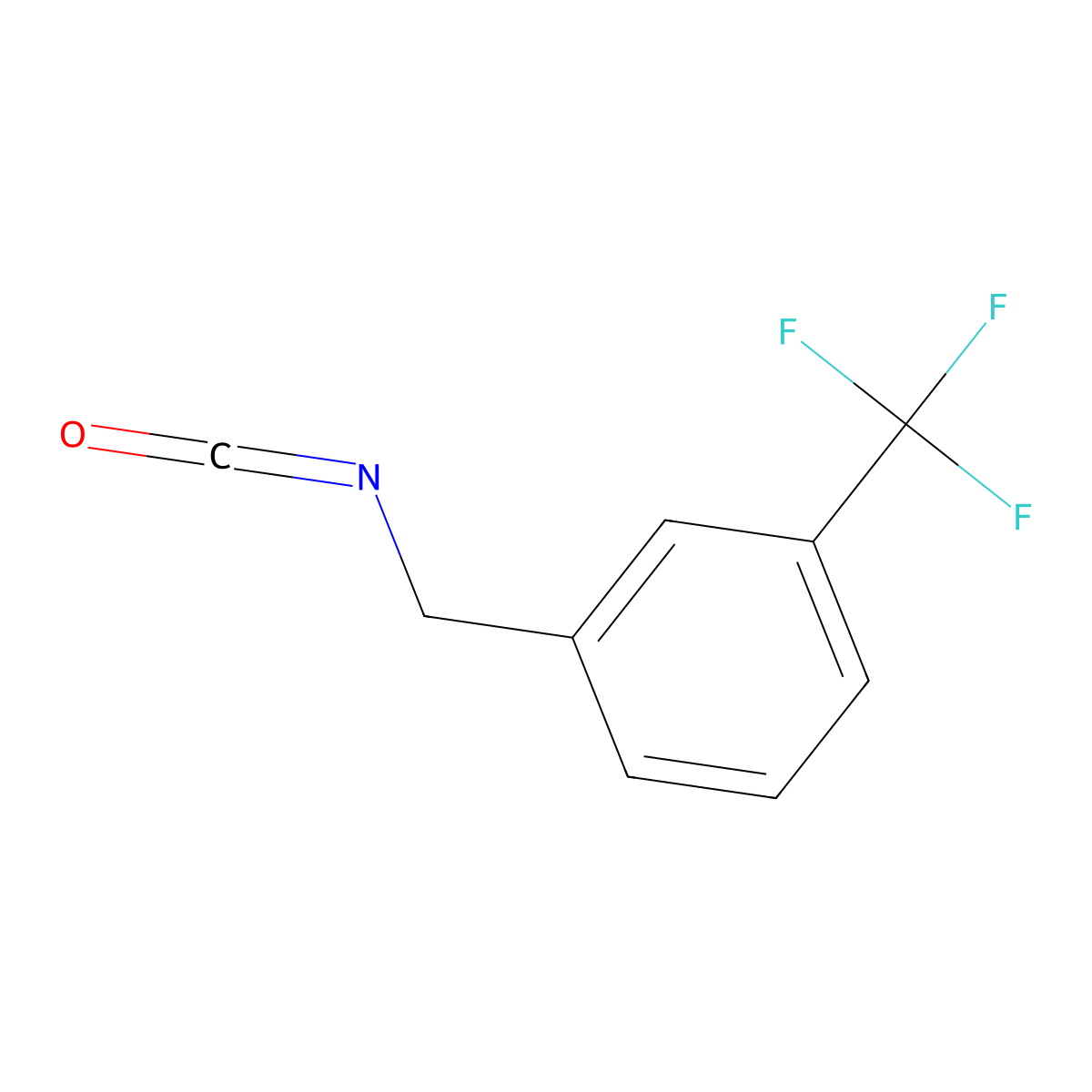 1-(Isocyanatomethyl)-3-(trifluoromethyl)benzene molecular structure, CAS 52794-59-9