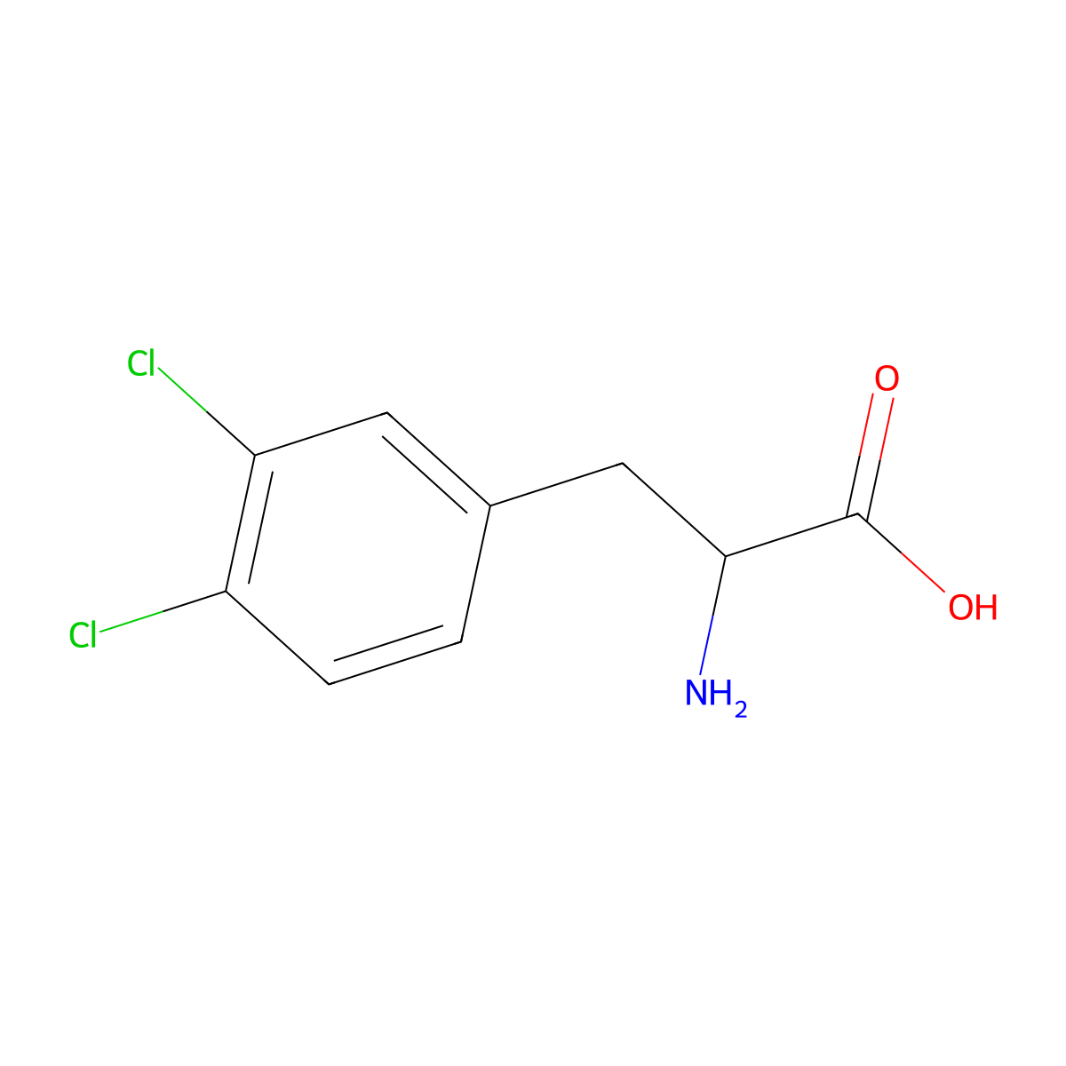 3,4-Dichloro-L-phenylalanine molecular structure, CAS 52794-99-7