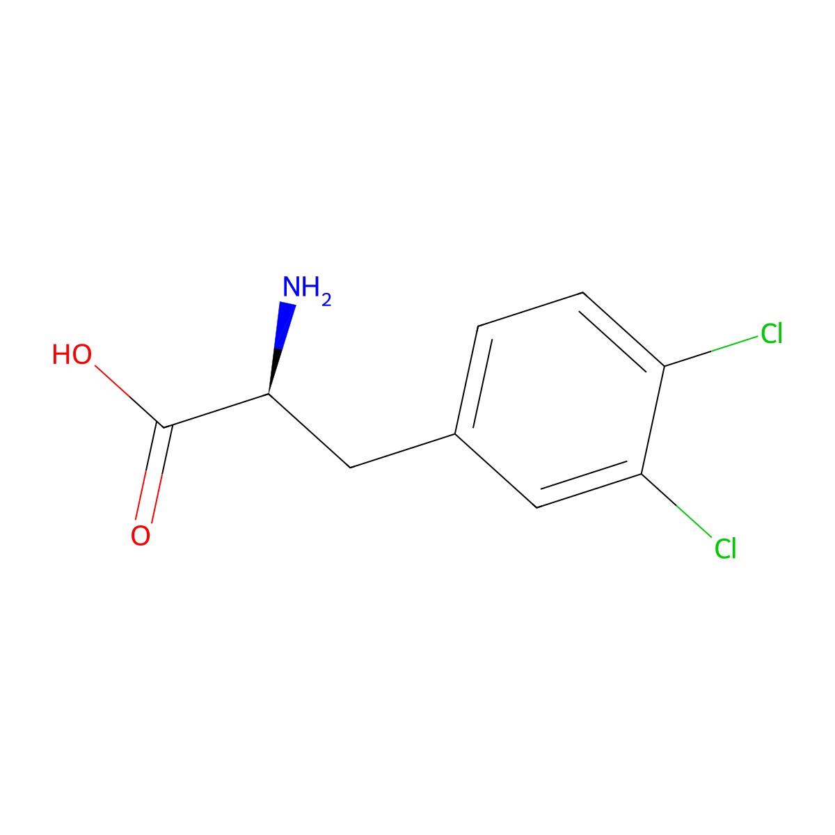 3,4-Dichloro-L-phenylalanine molecular structure, CAS 52794-99-7
