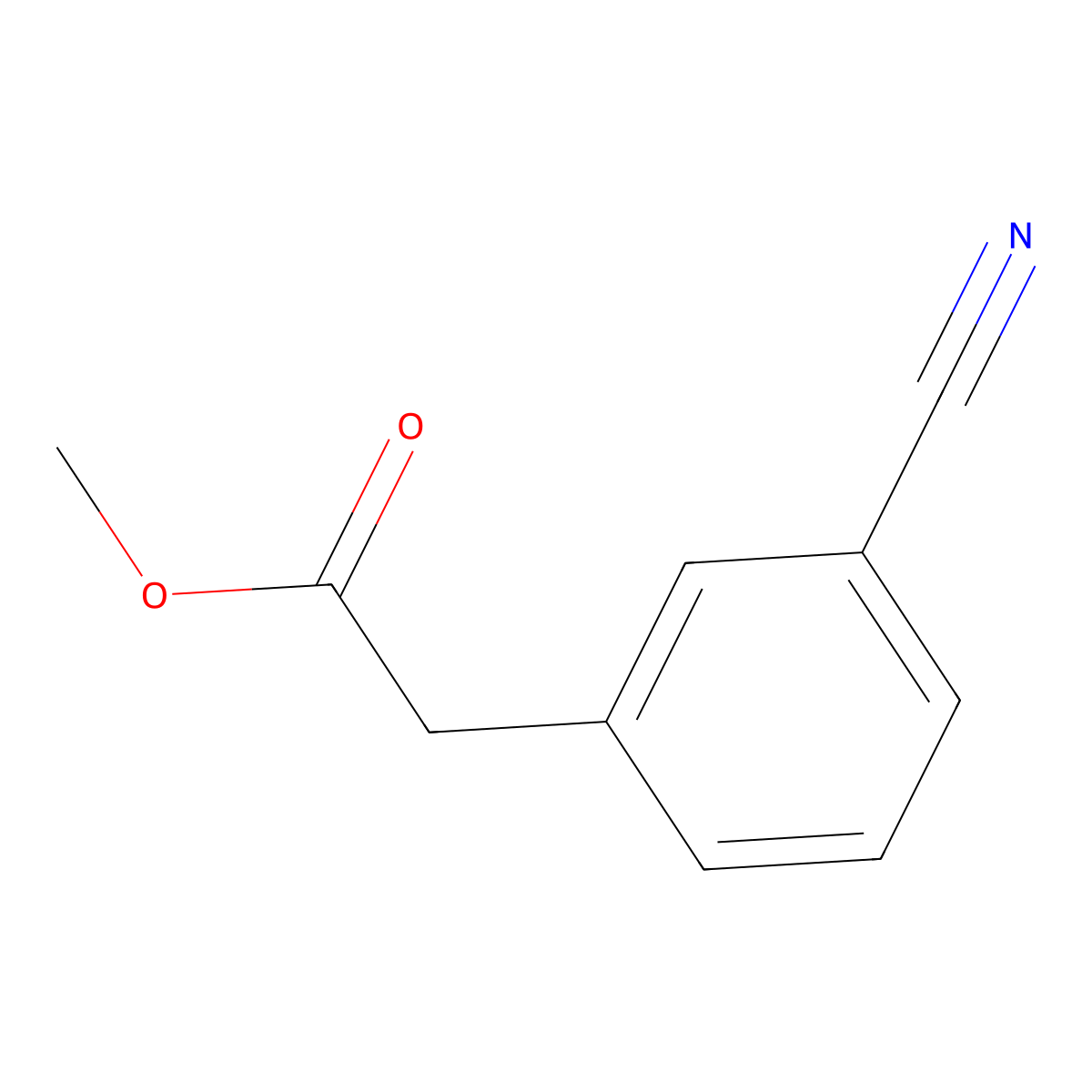 Methyl (3-cyanophenyl)acetate molecular structure, CAS 52798-00-2