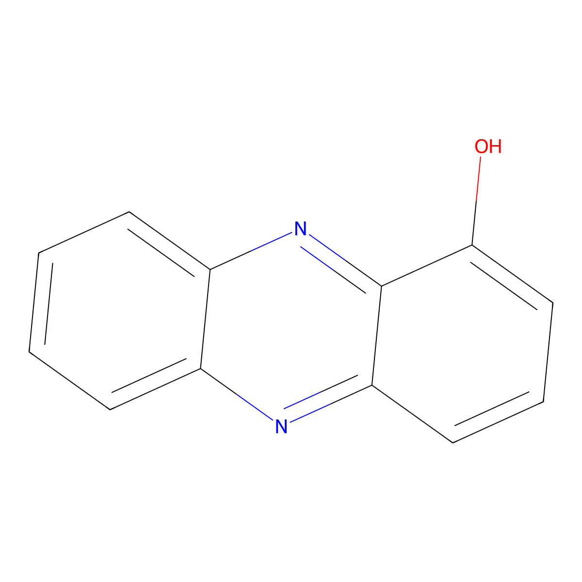 1-Phenazinol molecular structure, CAS 528-71-2