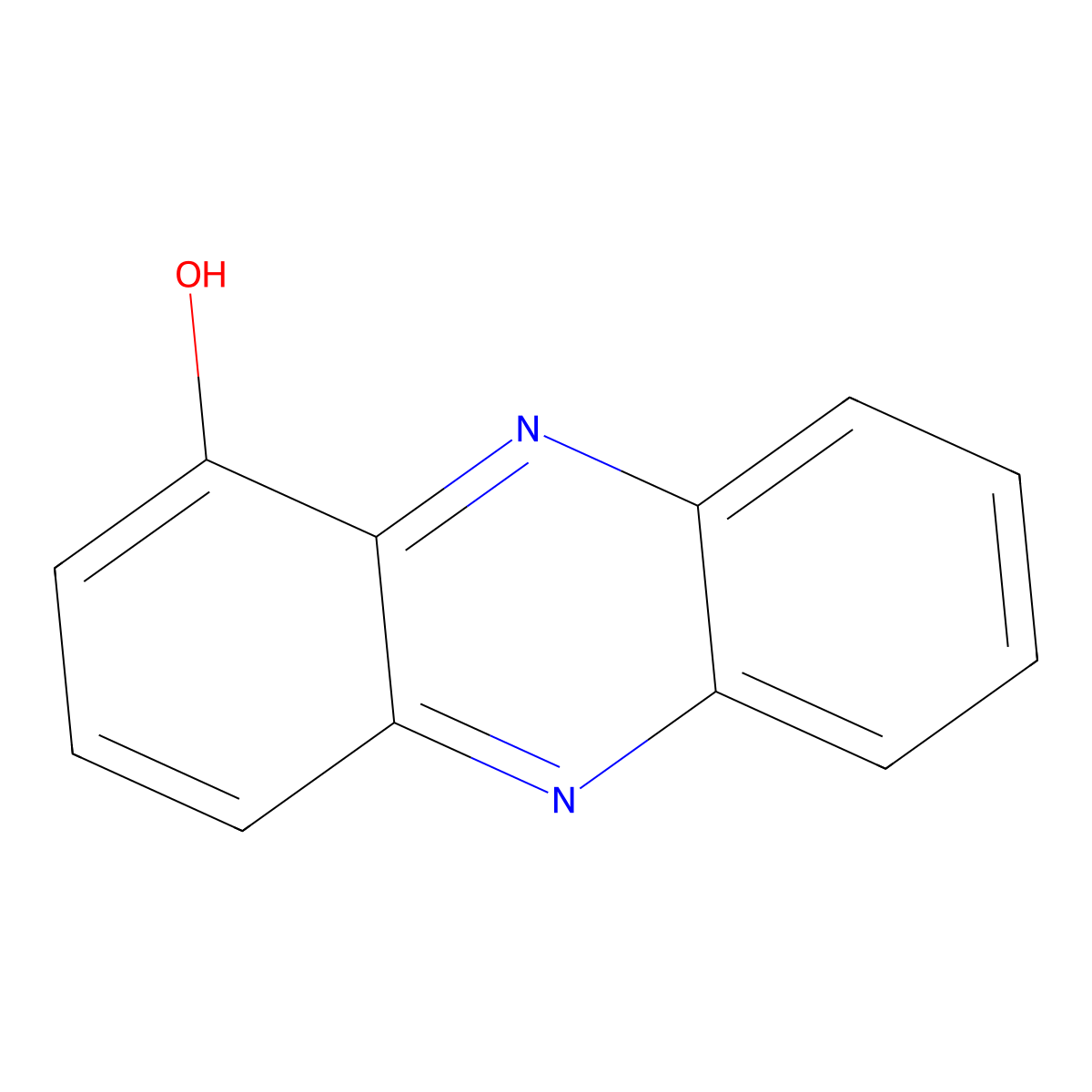 1-Phenazinol molecular structure, CAS 528-71-2