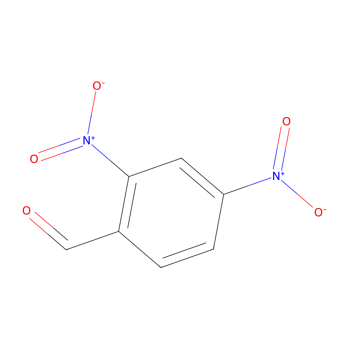 2,4-Dinitrobenzaldehyde molecular structure, CAS 528-75-6