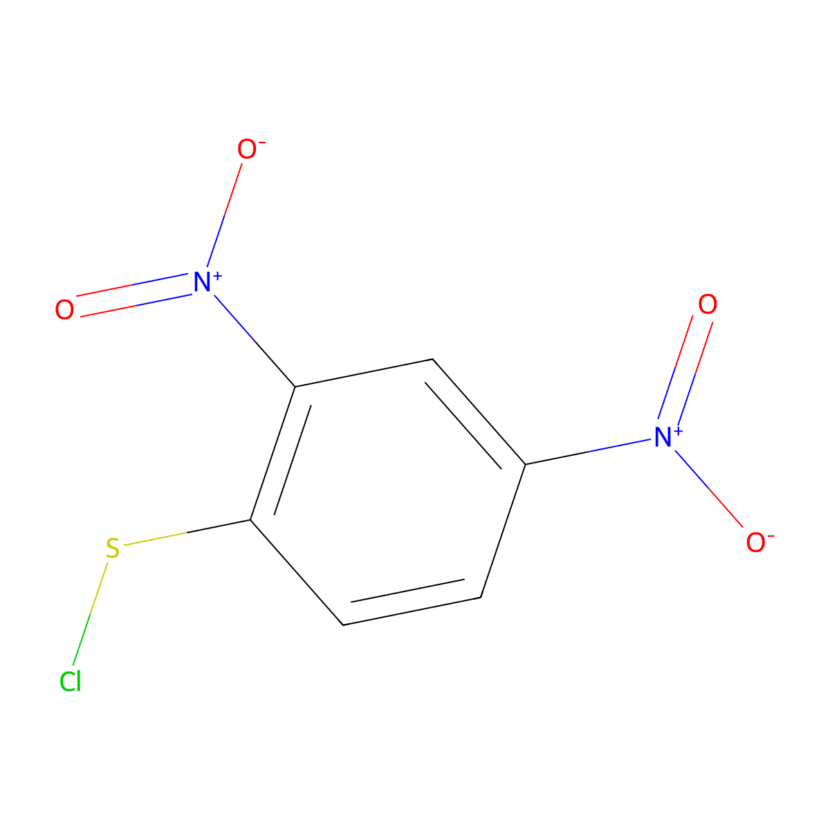2,4-Dinitrobenzenesulfenyl chloride molecular structure, CAS 528-76-7
