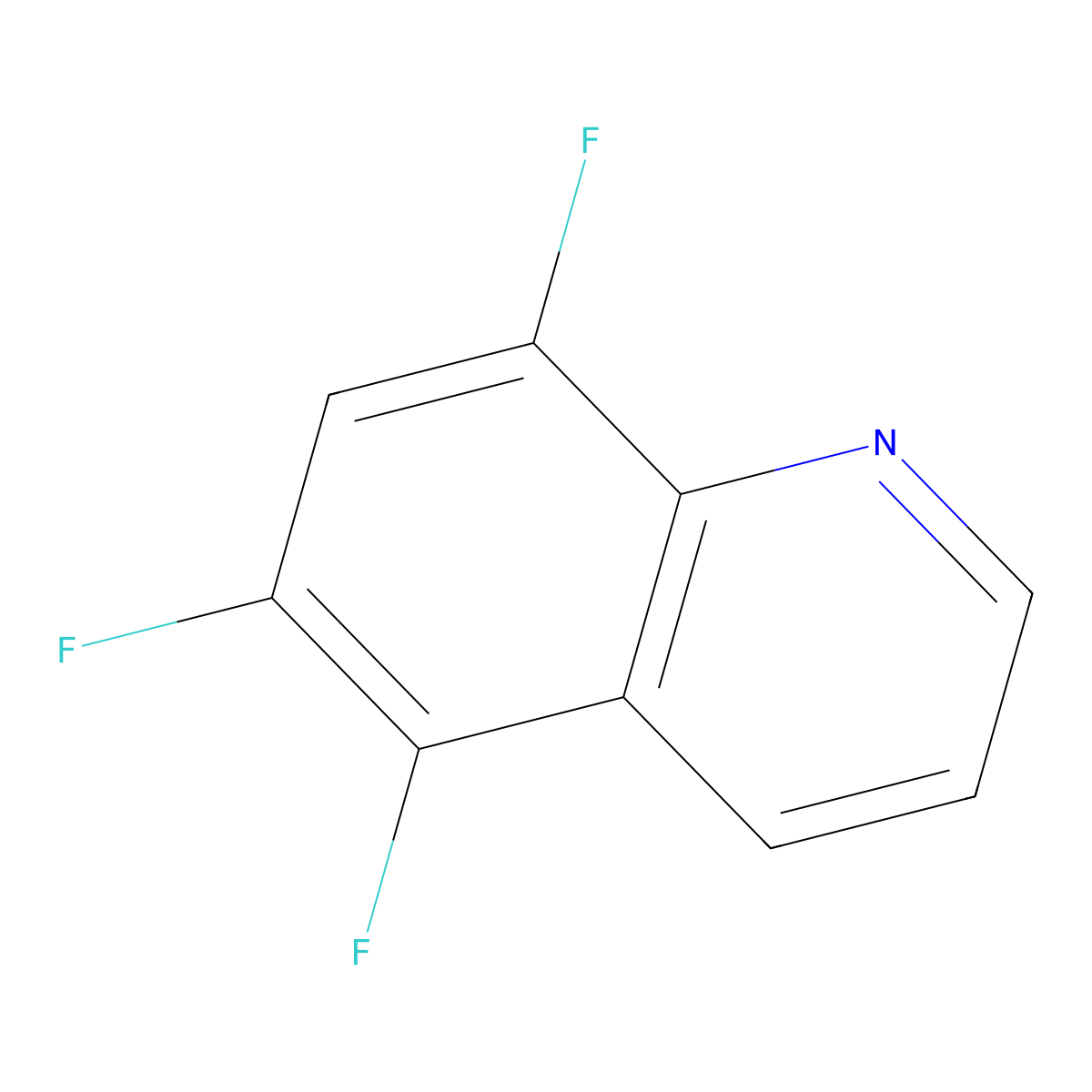 Quinoline, 5,6,8-trifluoro- molecular structure, CAS 5280-10-4
