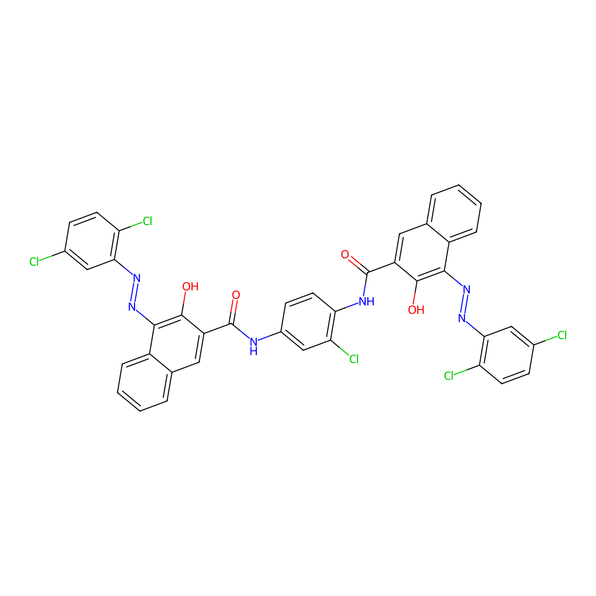 Pigment Red 144 molecular structure, CAS 5280-78-4
