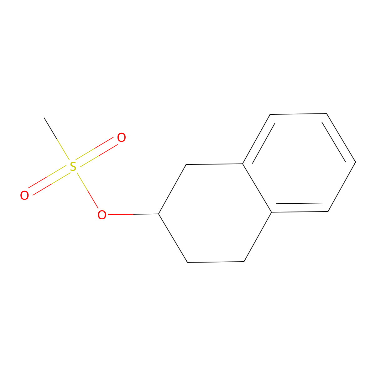 1,2,3,4-Tetrahydronaphthalen-2-yl methanesulfonate molecular structure, CAS 52802-20-7