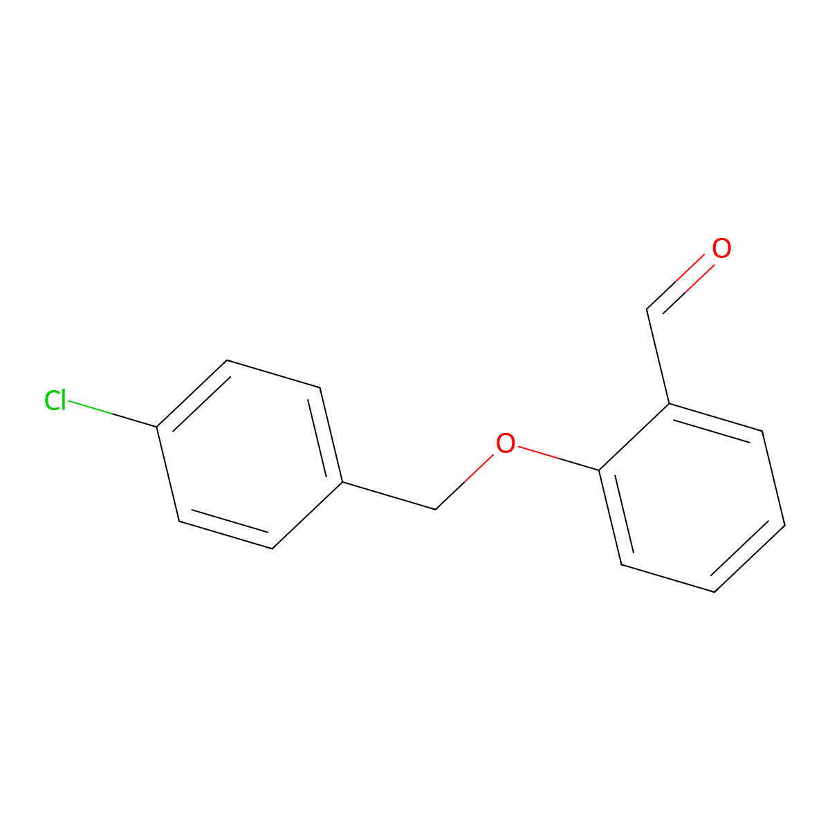 2-[(4-Chlorophenyl)methoxy]benzaldehyde molecular structure, CAS 52803-59-5