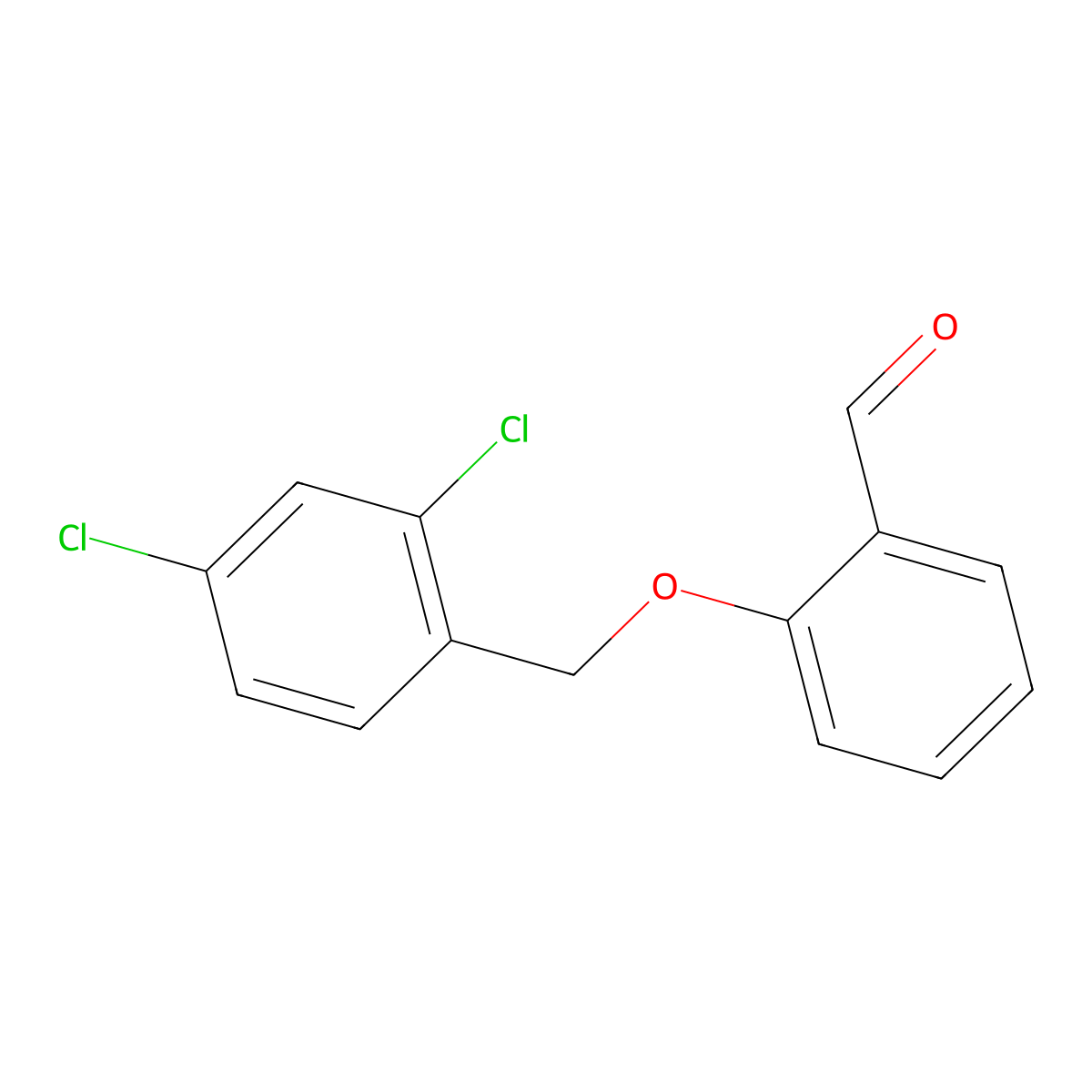 2-((2,4-Dichlorobenzyl)oxy)benzaldehyde molecular structure, CAS 52803-60-8