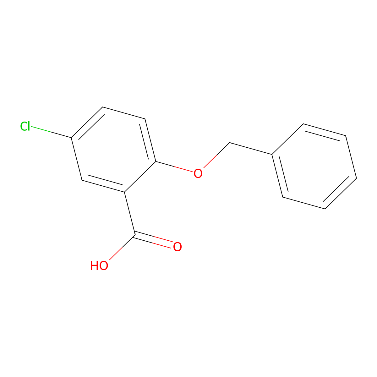 2-(Benzyloxy)-5-chlorobenzoic acid molecular structure, CAS 52803-75-5