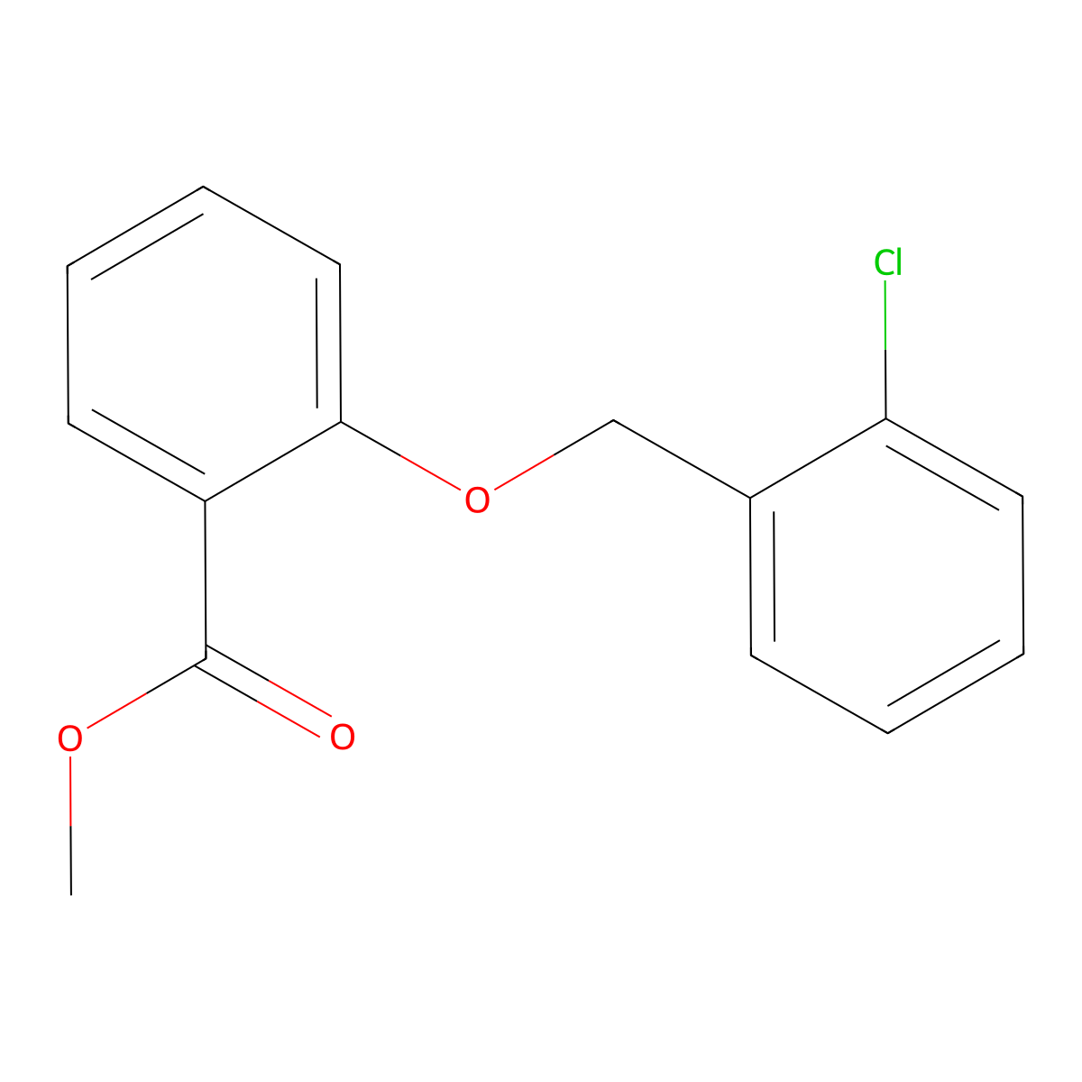 Methyl 2-[(2-chlorobenzyl)oxy]benzoate molecular structure, CAS 52803-83-5