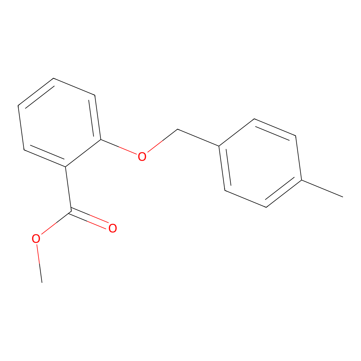 Methyl 2-((4-methylbenzyl)oxy)benzoate molecular structure, CAS 52803-84-6