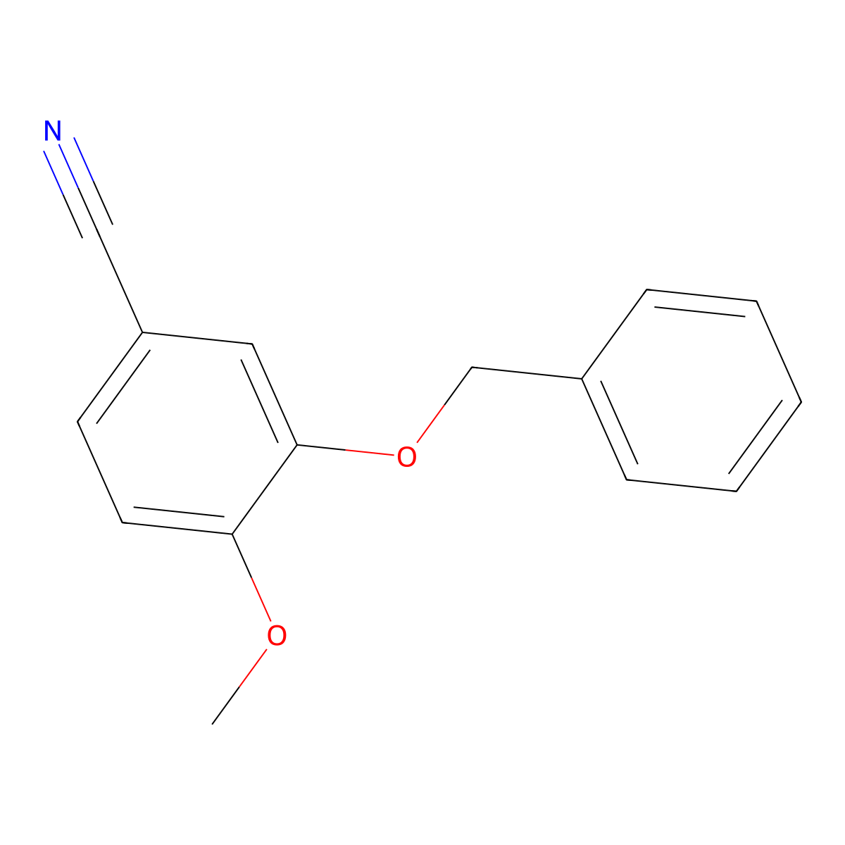 3-(Benzyloxy)-4-methoxybenzonitrile molecular structure, CAS 52805-37-5