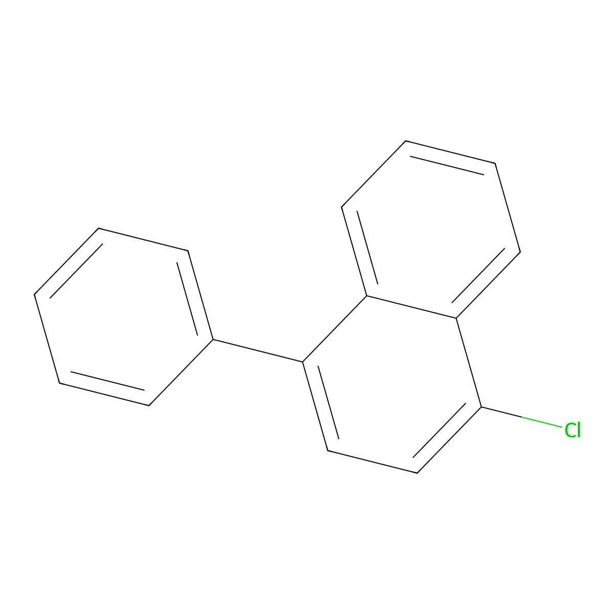 1-Chloro-4-phenylnaphthalene molecular structure, CAS 52806-22-1